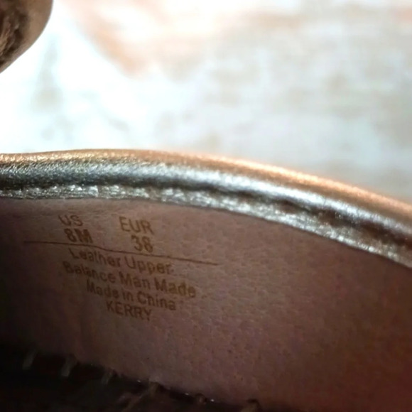 Sam Edelman Kerry Meatllic Gold Espadrille Mules size 8.5 - Picture 8 of 10